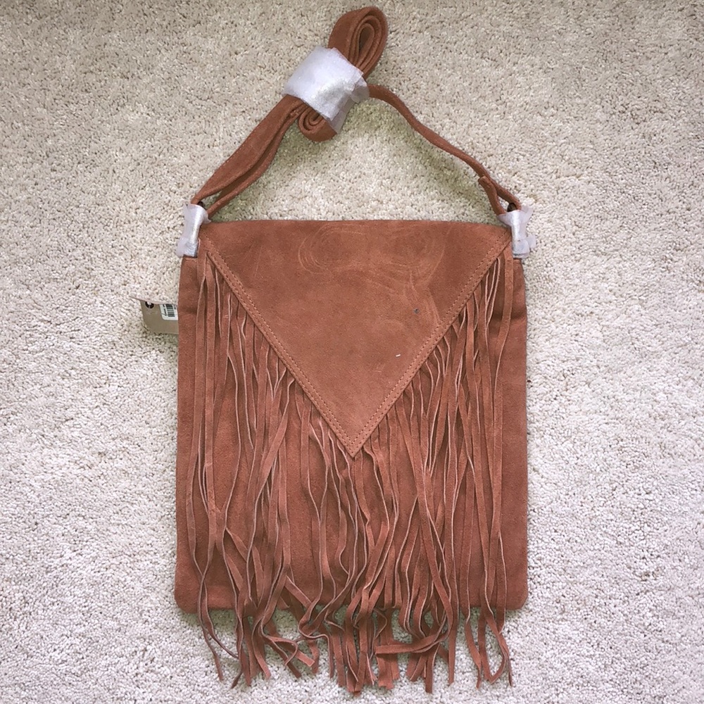 Crossbody fringe bag